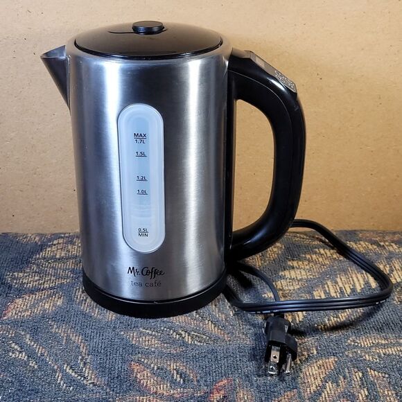Mr. Coffee 1.7 Liter Digital Electric Kettle, Brushed Stainless Steel - Picture 1 of 7